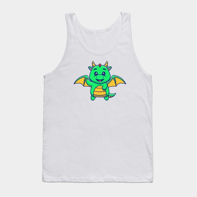 Cute Dragon Flying Tank Top by Catalyst Labs